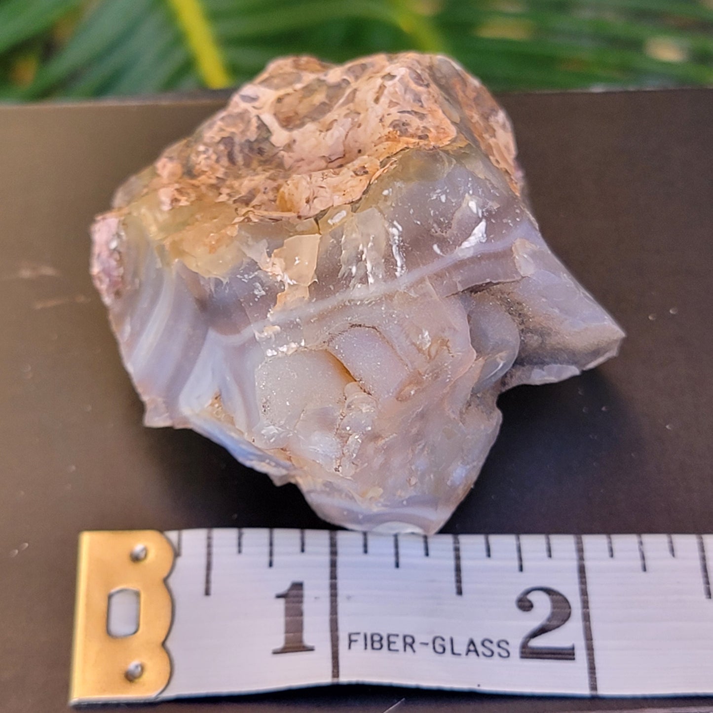 Unique Banded Agate from California | Raw Mineral Specimen | 109.12 grams