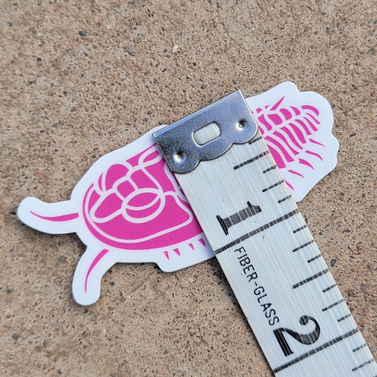Trilobite Sticker | Neon Pink | Fossil Sticker for Phone Case, Coffee Mug, or Laptop