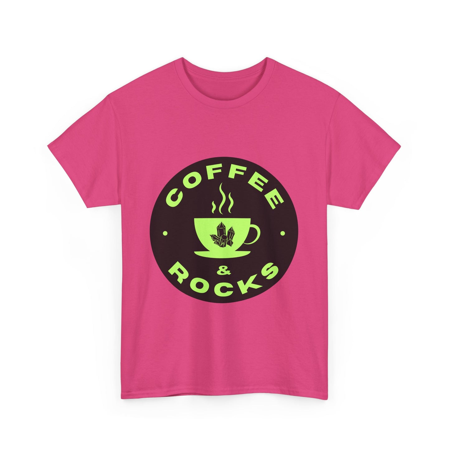 Coffee & Rocks Unisex Heavy Cotton Tee - Perfect Geology Shirt for Coffee Lovers