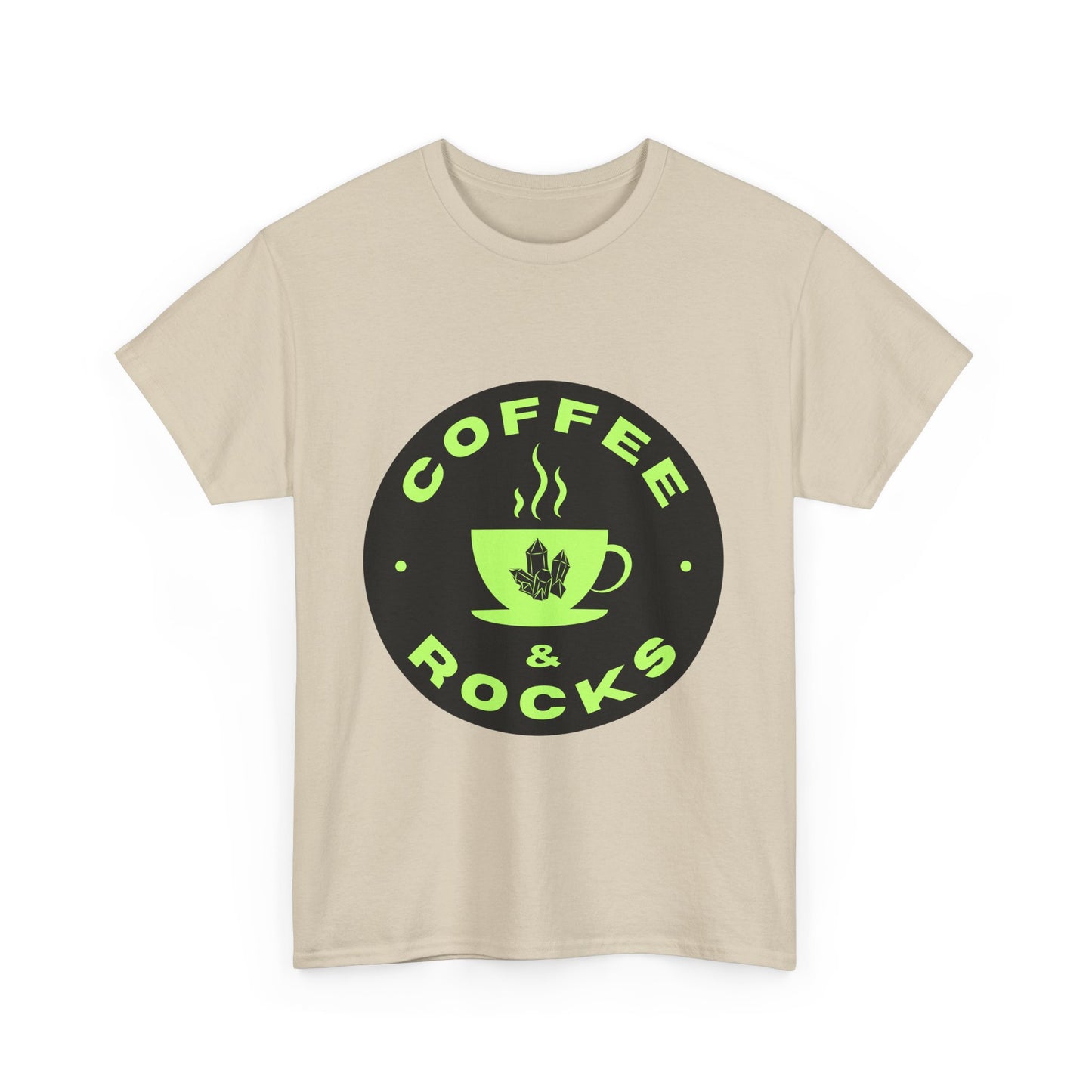 Coffee & Rocks Unisex Heavy Cotton Tee - Perfect Geology Shirt for Coffee Lovers