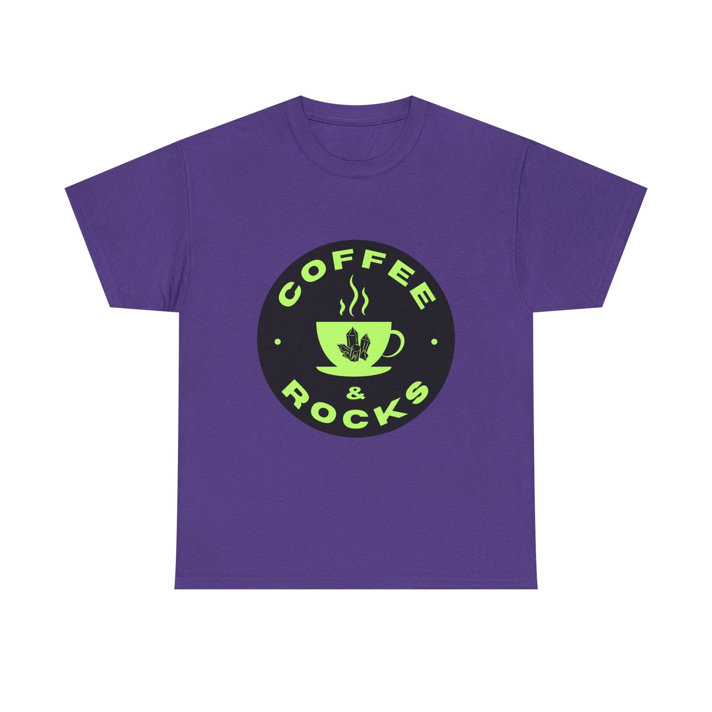 Coffee & Rocks Unisex Heavy Cotton Tee - Perfect Geology Shirt for Coffee Lovers