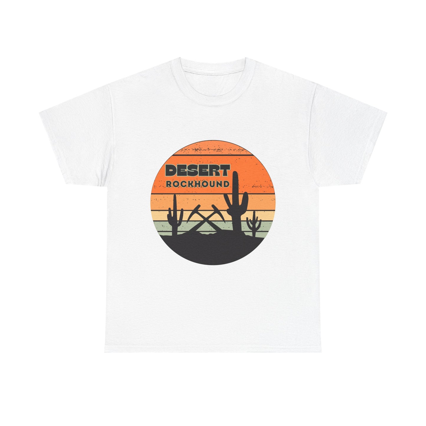 Desert Rockhound Unisex Heavy Cotton Tee Shirt - Perfect for Rock Lovers From Arizona, New Mexico, Utah, California, Texas