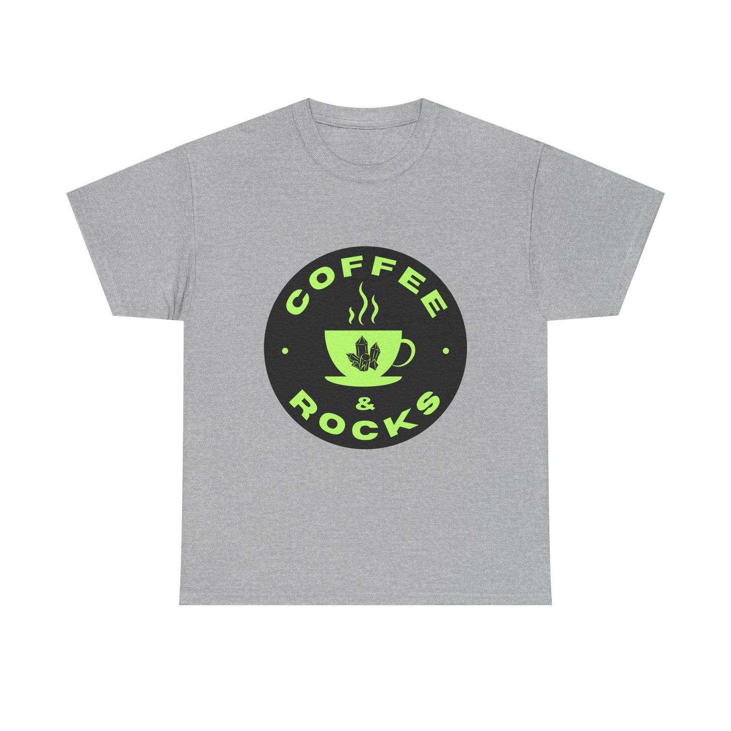 Coffee & Rocks Unisex Heavy Cotton Tee - Perfect Geology Shirt for Coffee Lovers