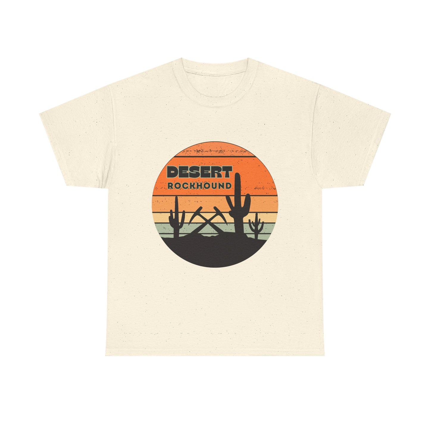 Desert Rockhound Unisex Heavy Cotton Tee Shirt - Perfect for Rock Lovers From Arizona, New Mexico, Utah, California, Texas