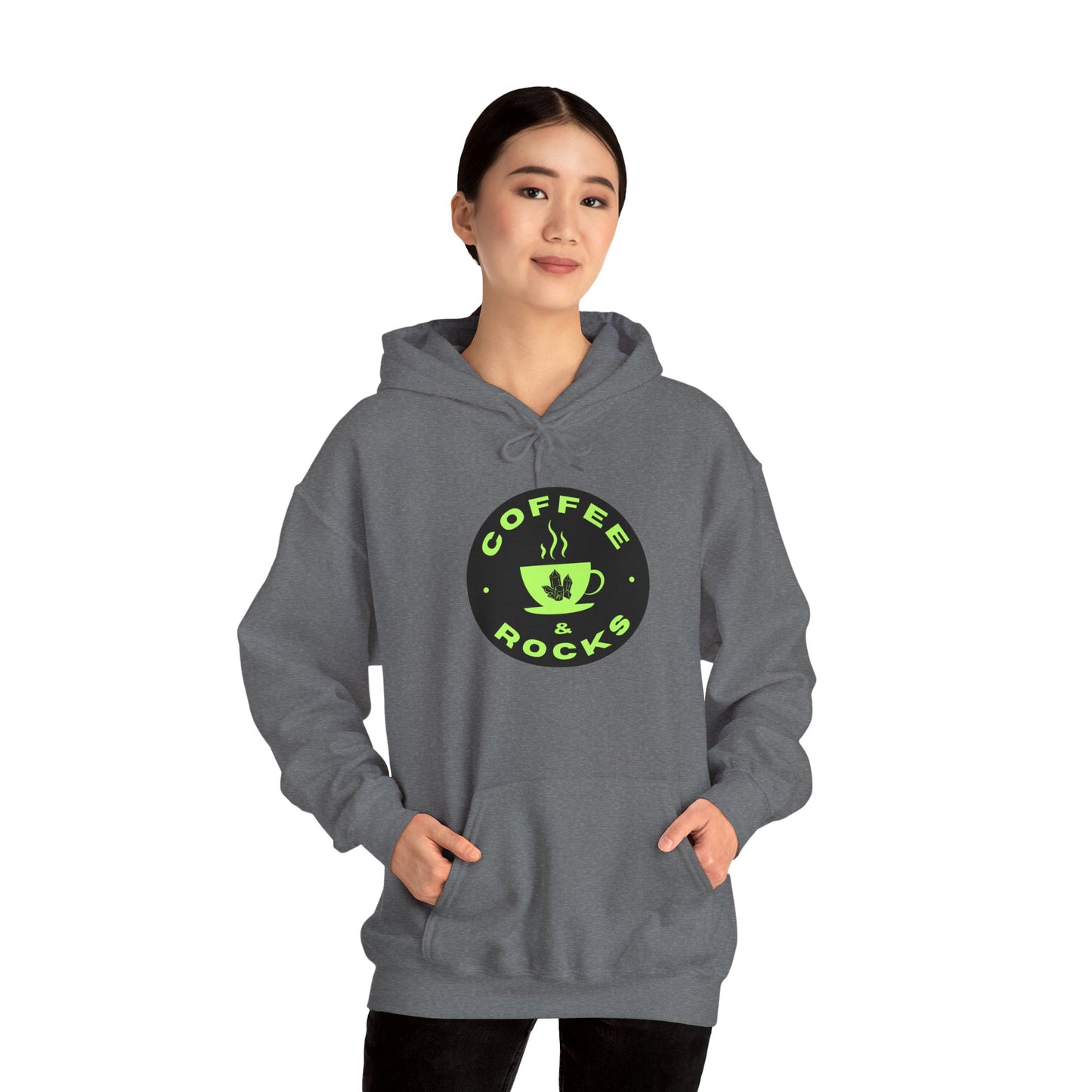 Coffee & Rocks Unisex Hoodie - Cozy Hooded Sweatshirt for Coffee and Geology Lovers