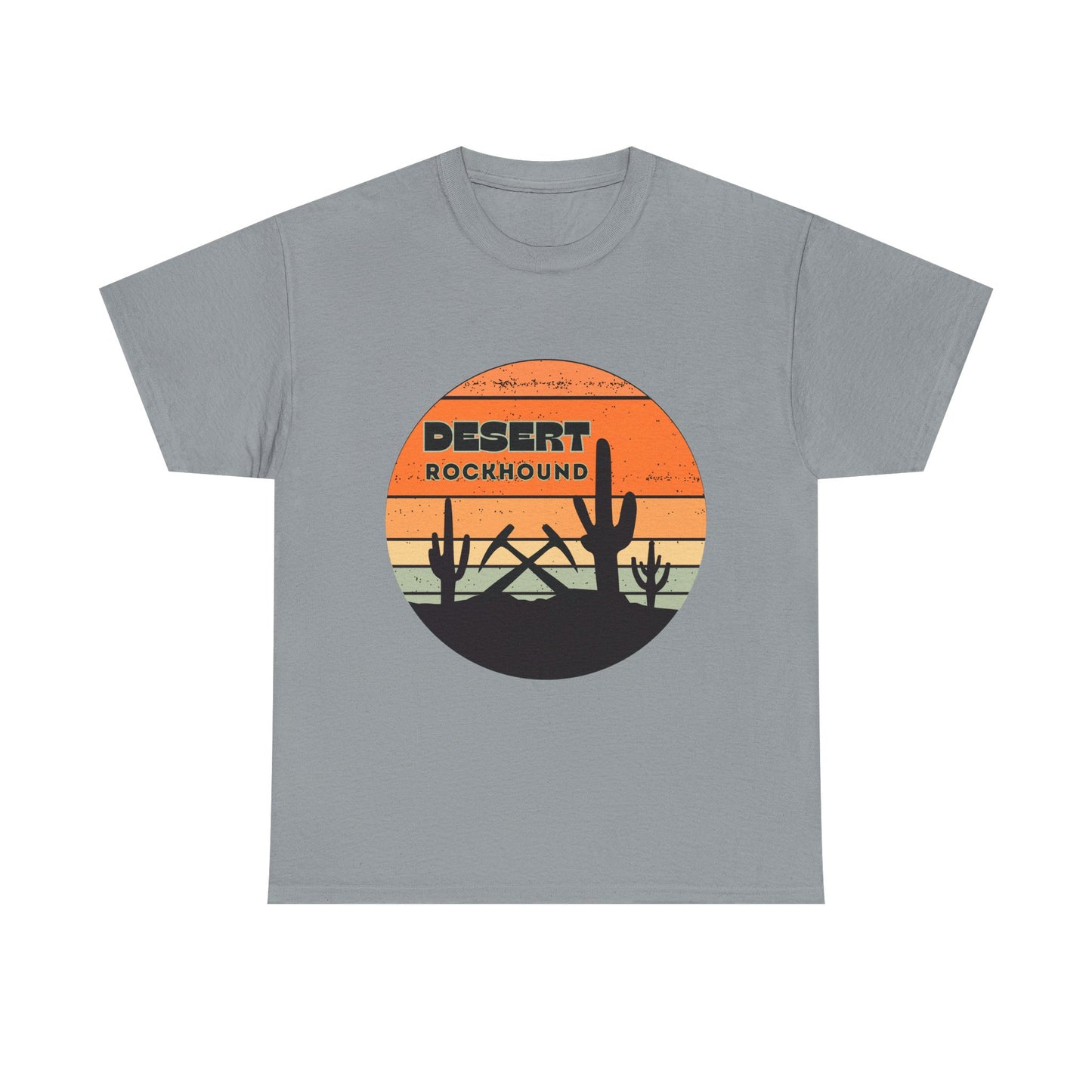 Desert Rockhound Unisex Heavy Cotton Tee Shirt - Perfect for Rock Lovers From Arizona, New Mexico, Utah, California, Texas