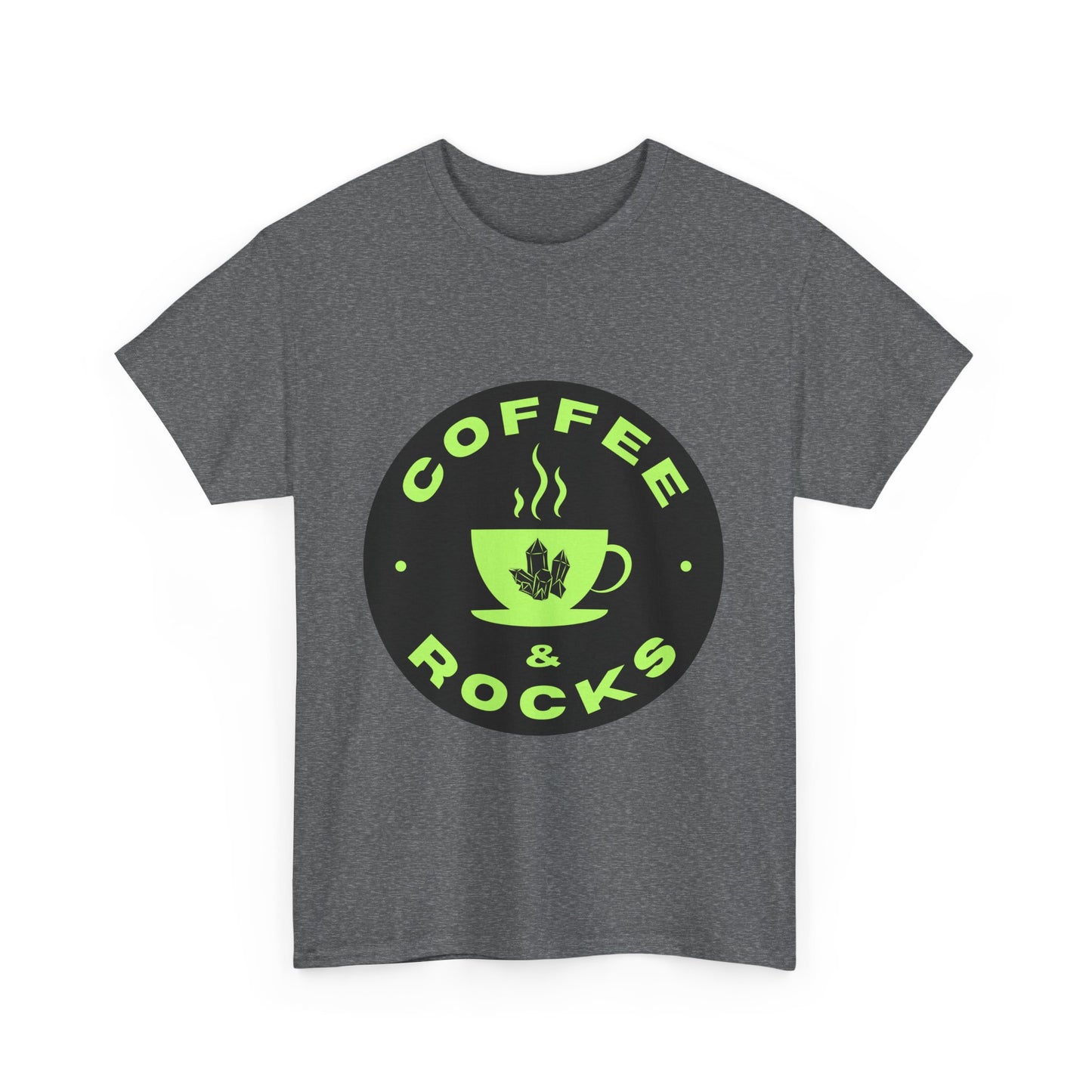 Coffee & Rocks Unisex Heavy Cotton Tee - Perfect Geology Shirt for Coffee Lovers
