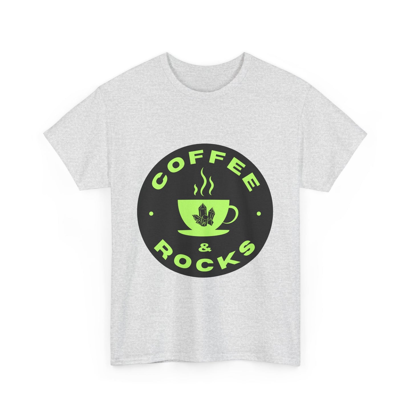 Coffee & Rocks Unisex Heavy Cotton Tee - Perfect Geology Shirt for Coffee Lovers