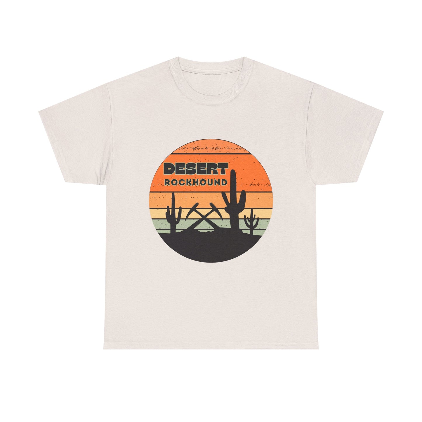 Desert Rockhound Unisex Heavy Cotton Tee Shirt - Perfect for Rock Lovers From Arizona, New Mexico, Utah, California, Texas