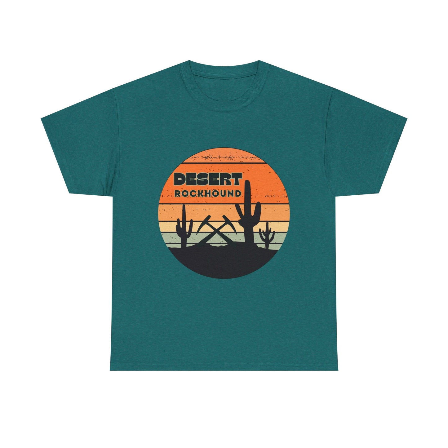 Desert Rockhound Unisex Heavy Cotton Tee Shirt - Perfect for Rock Lovers From Arizona, New Mexico, Utah, California, Texas