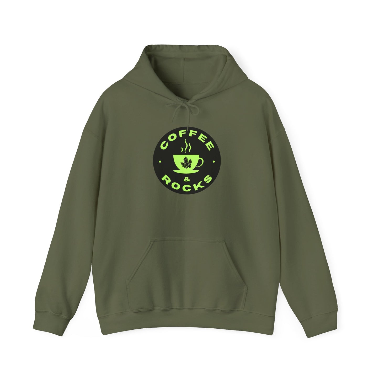 Coffee & Rocks Unisex Hoodie - Cozy Hooded Sweatshirt for Coffee and Geology Lovers