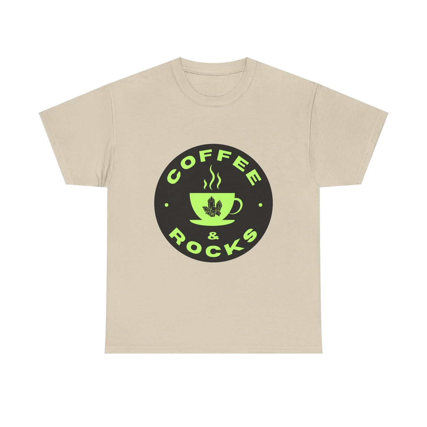Coffee & Rocks Unisex Heavy Cotton Tee - Perfect Geology Shirt for Coffee Lovers