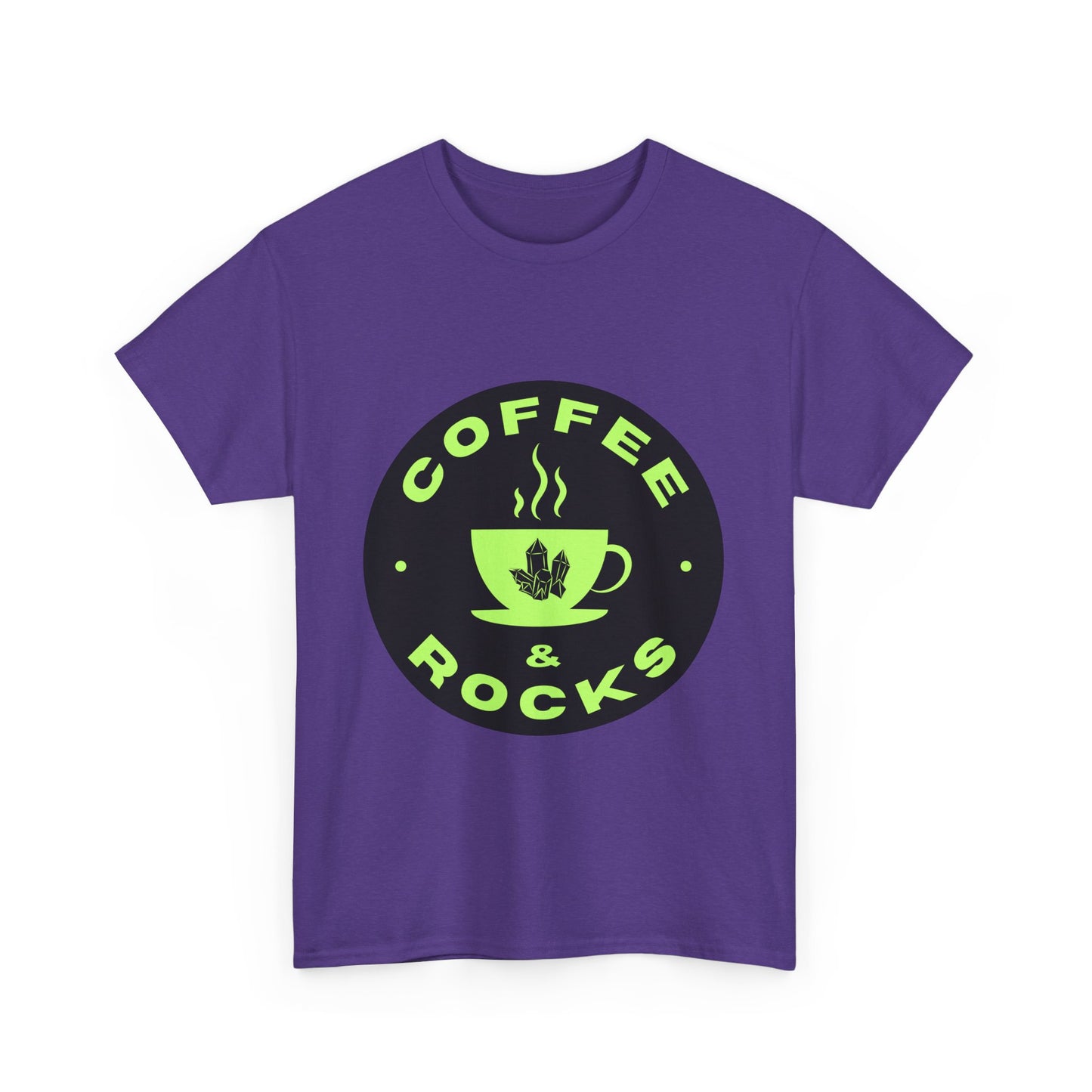 Coffee & Rocks Unisex Heavy Cotton Tee - Perfect Geology Shirt for Coffee Lovers