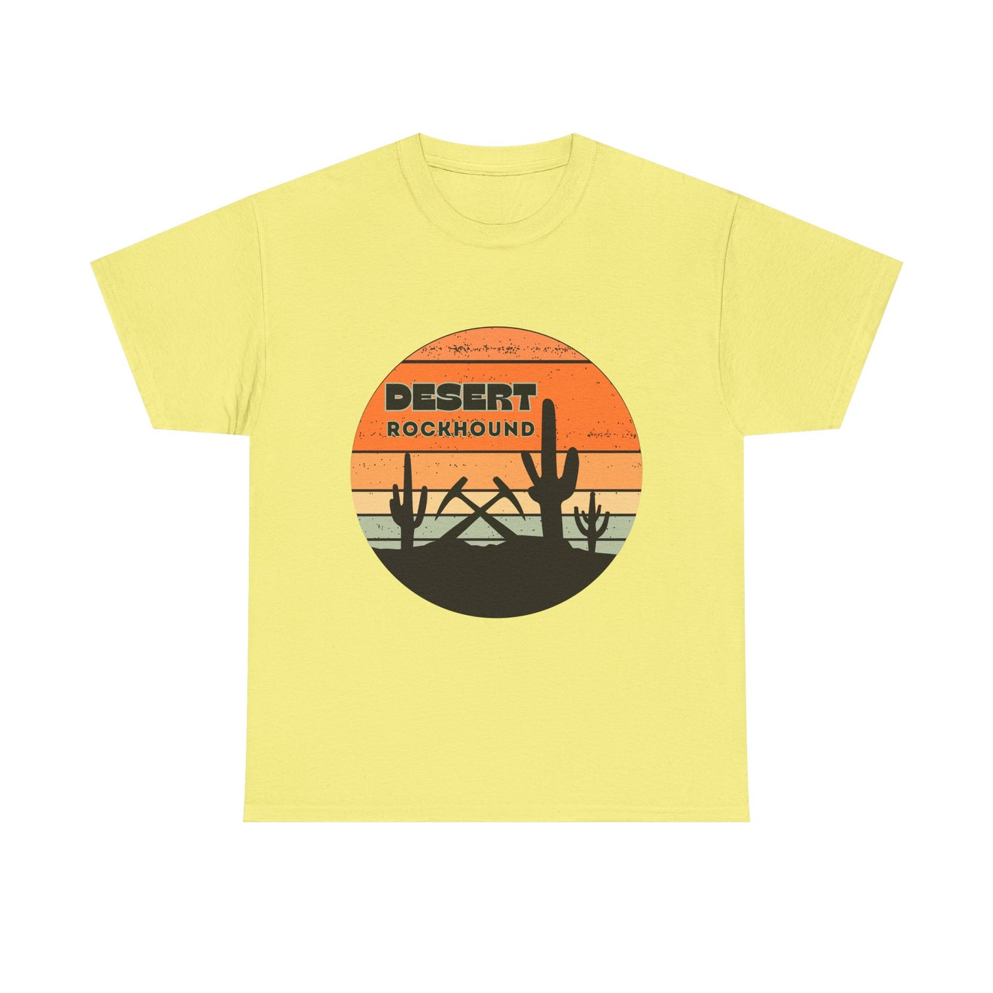 Desert Rockhound Unisex Heavy Cotton Tee Shirt - Perfect for Rock Lovers From Arizona, New Mexico, Utah, California, Texas