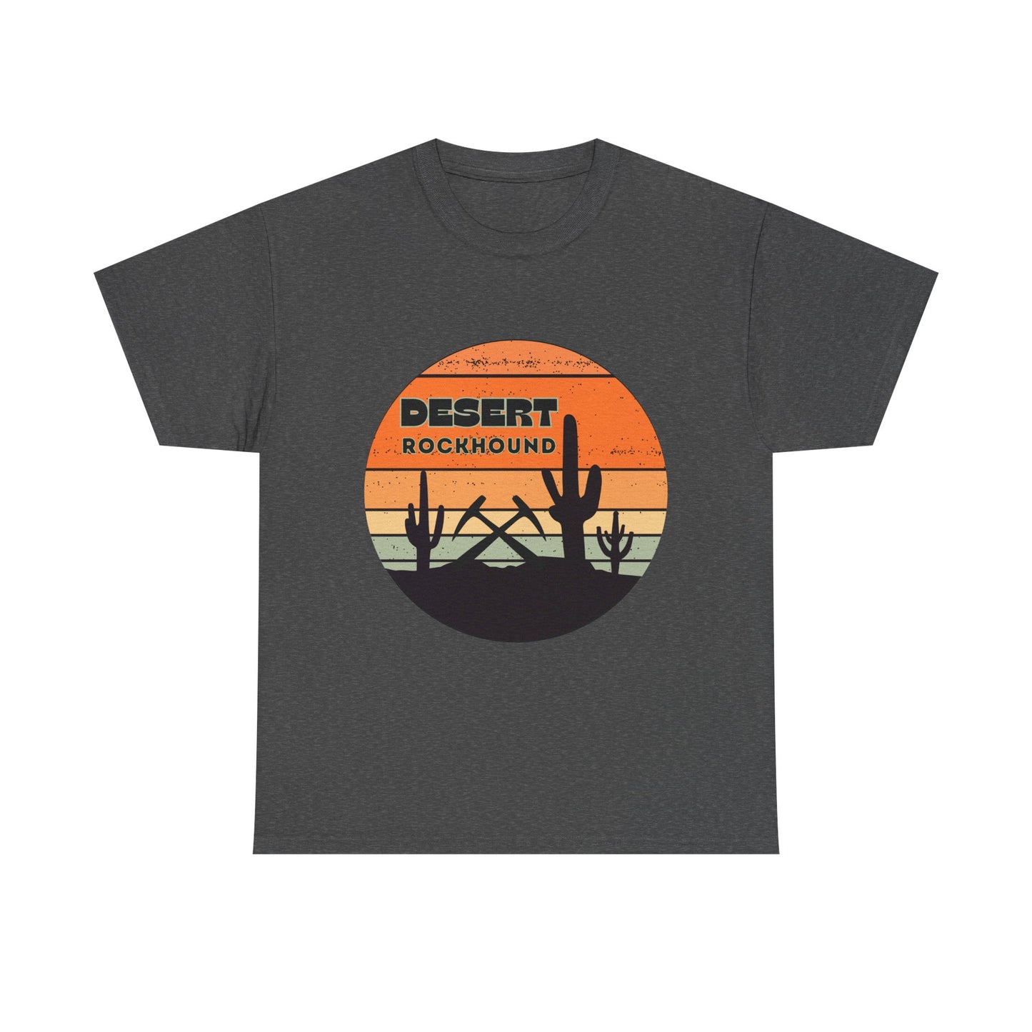 Desert Rockhound Unisex Heavy Cotton Tee Shirt - Perfect for Rock Lovers From Arizona, New Mexico, Utah, California, Texas