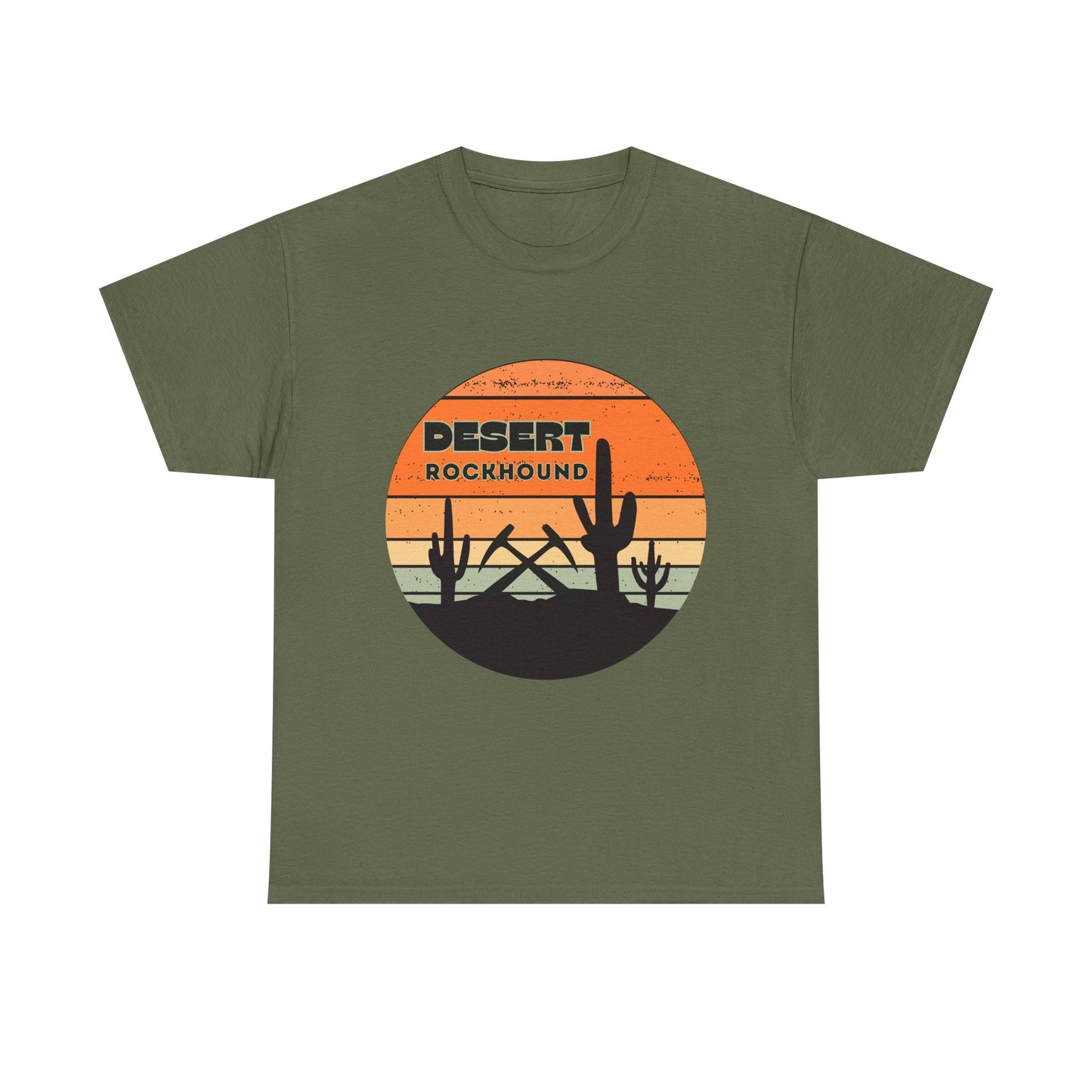 Desert Rockhound Unisex Heavy Cotton Tee Shirt - Perfect for Rock Lovers From Arizona, New Mexico, Utah, California, Texas