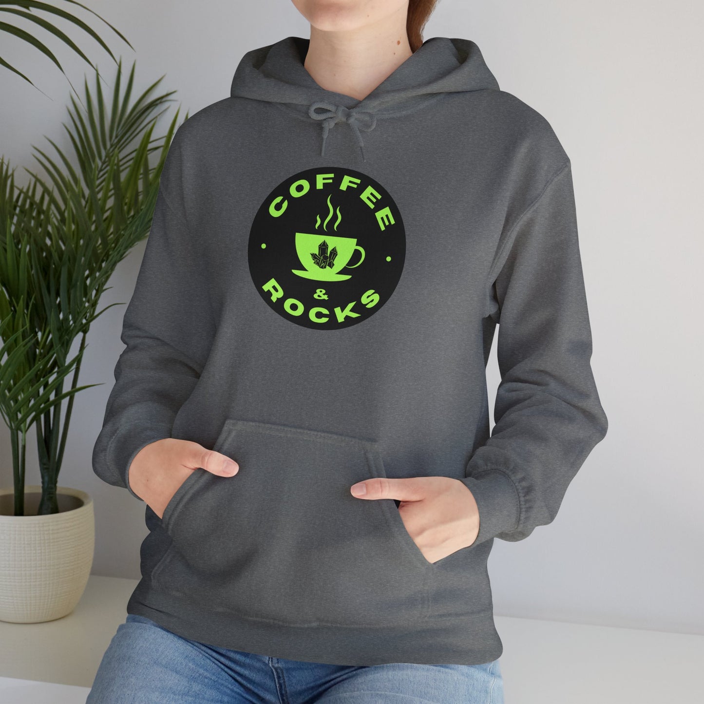 Coffee & Rocks Unisex Hoodie - Cozy Hooded Sweatshirt for Coffee and Geology Lovers