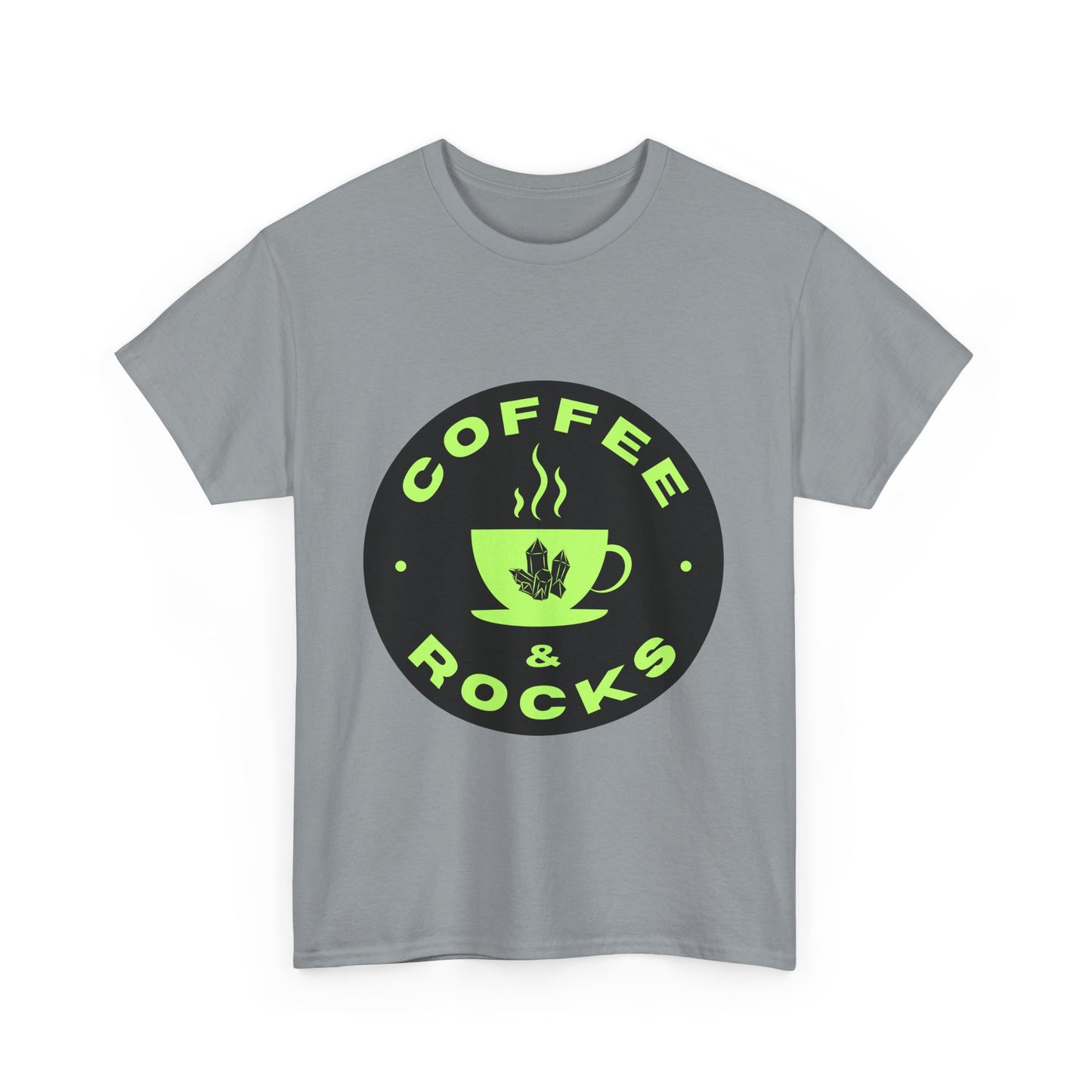 Coffee & Rocks Unisex Heavy Cotton Tee - Perfect Geology Shirt for Coffee Lovers