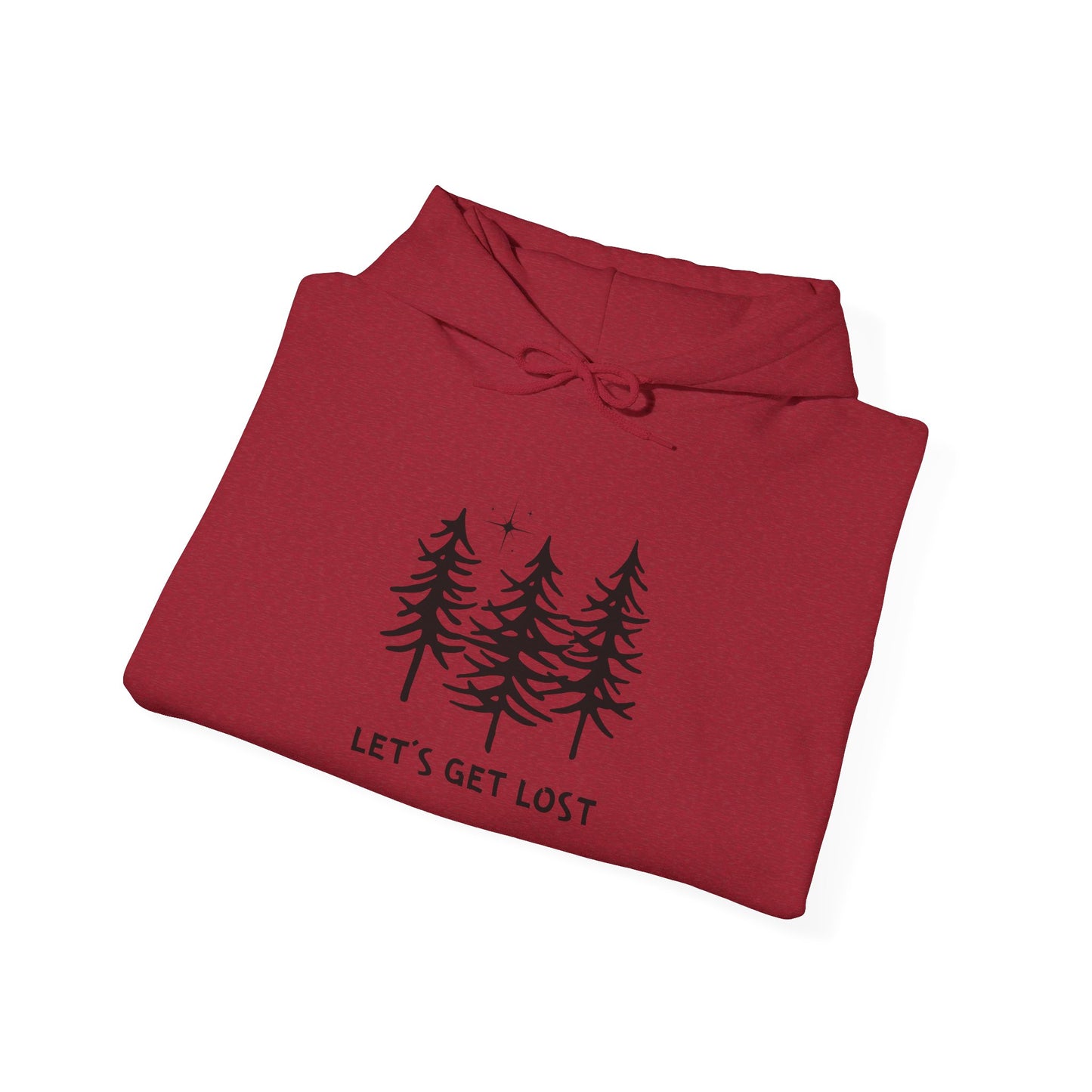 Let's Get Lost Unisex Hoodie - Adventure Inspired Hooded Sweatshirt for Nature Lovers