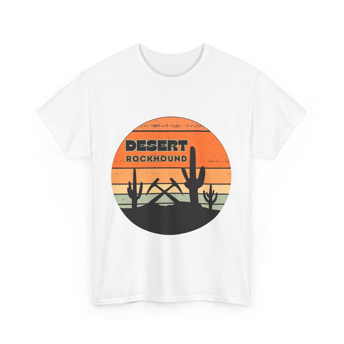 Desert Rockhound Unisex Heavy Cotton Tee Shirt - Perfect for Rock Lovers From Arizona, New Mexico, Utah, California, Texas