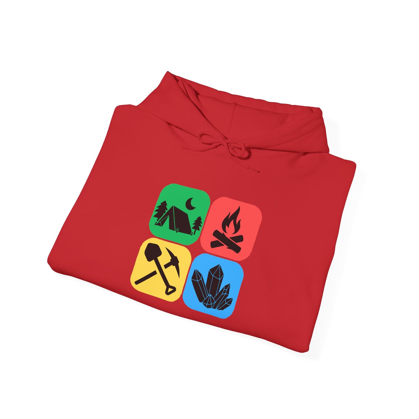 Camping Hoodie for Rockhounds, Geologists, & Crystal Digging Adventures - Unisex Hooded Sweatshirt