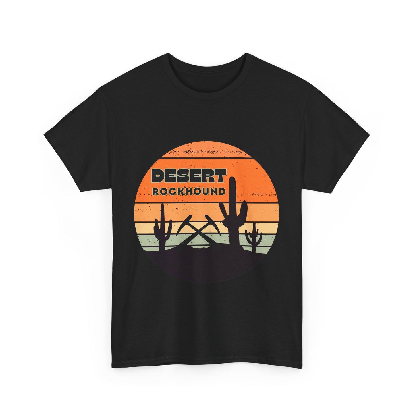 Desert Rockhound Unisex Heavy Cotton Tee Shirt - Perfect for Rock Lovers From Arizona, New Mexico, Utah, California, Texas