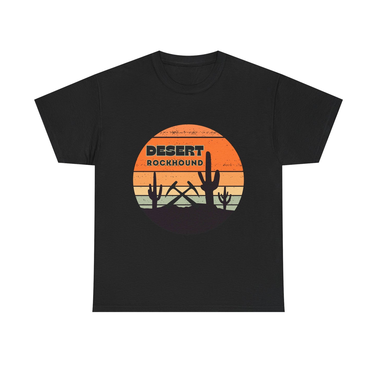 Desert Rockhound Unisex Heavy Cotton Tee Shirt - Perfect for Rock Lovers From Arizona, New Mexico, Utah, California, Texas
