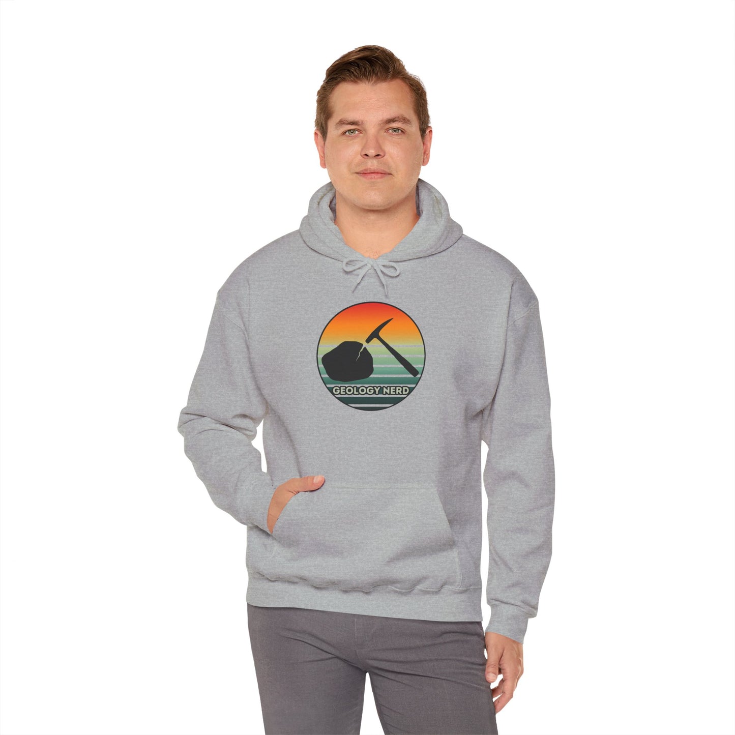 Geology Nerd Hoodie for Rockhounds & Mineral Collectors – Unisex Heavy Blend Sweatshirt with Kangaroo Pocket & Hood