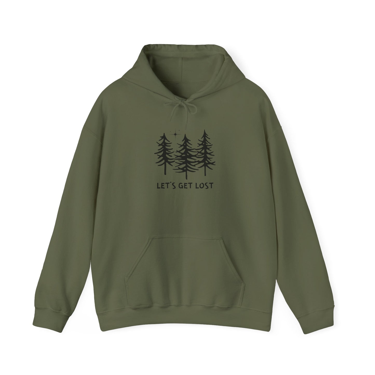 Let's Get Lost Unisex Hoodie - Adventure Inspired Hooded Sweatshirt for Nature Lovers