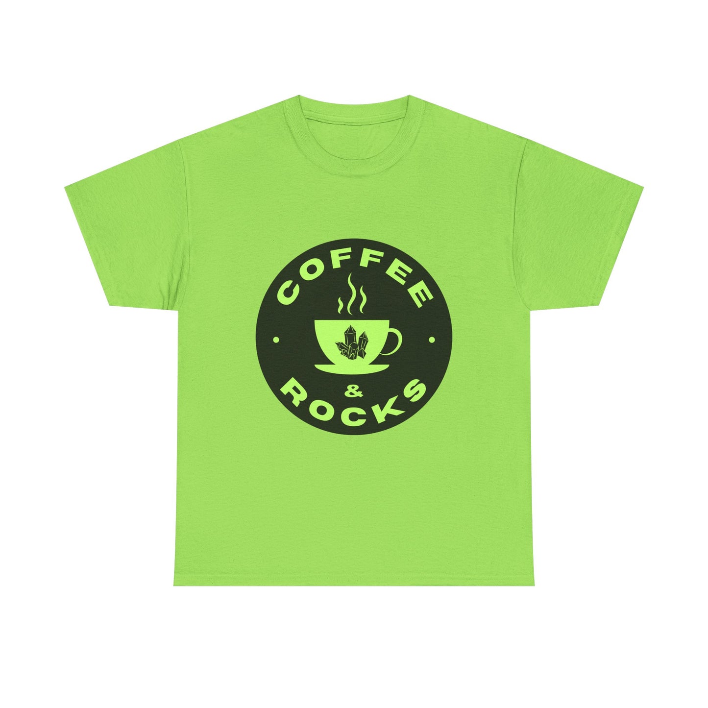 Coffee & Rocks Unisex Heavy Cotton Tee - Perfect Geology Shirt for Coffee Lovers