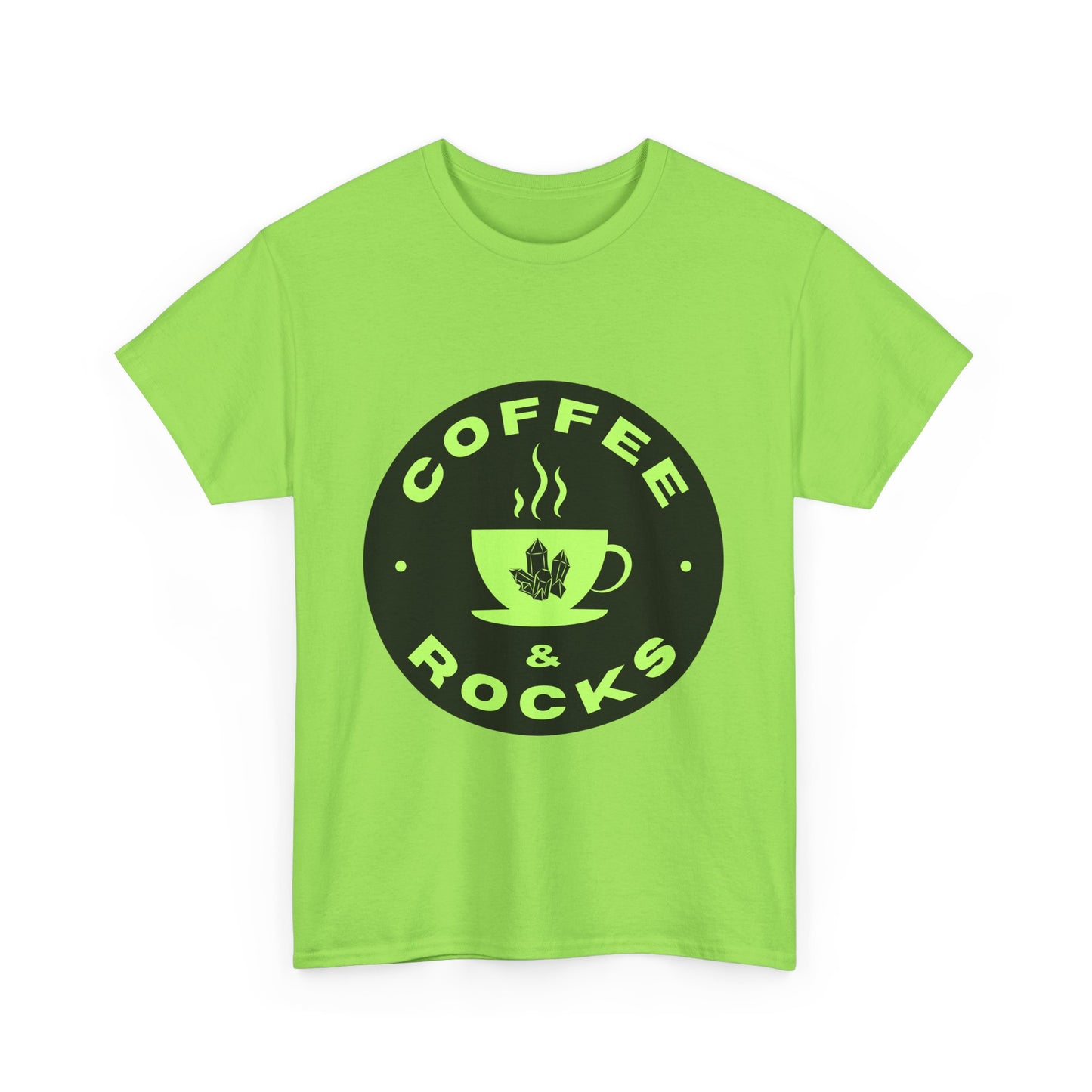 Coffee & Rocks Unisex Heavy Cotton Tee - Perfect Geology Shirt for Coffee Lovers