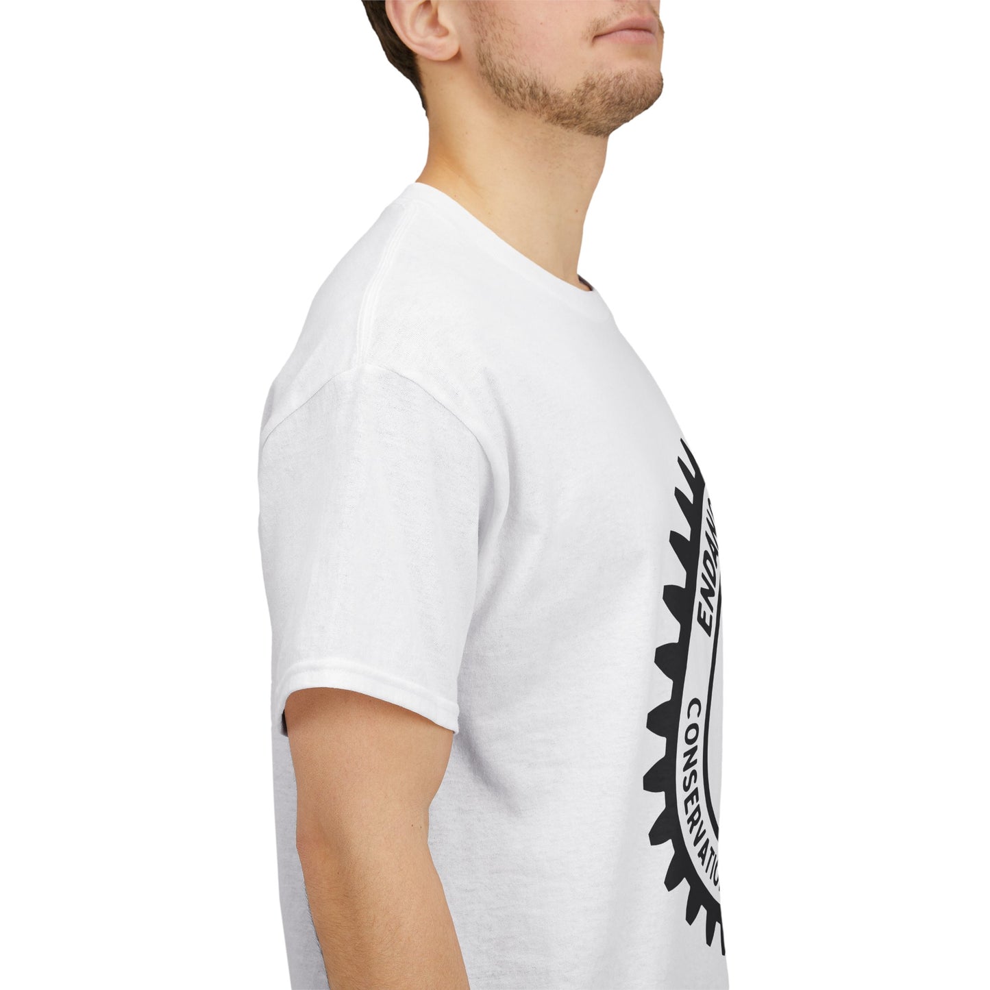 Manual Transmission Stick Shift Humor Tee - Endangered Species Conservation & Rehabilitation Team - Black Print