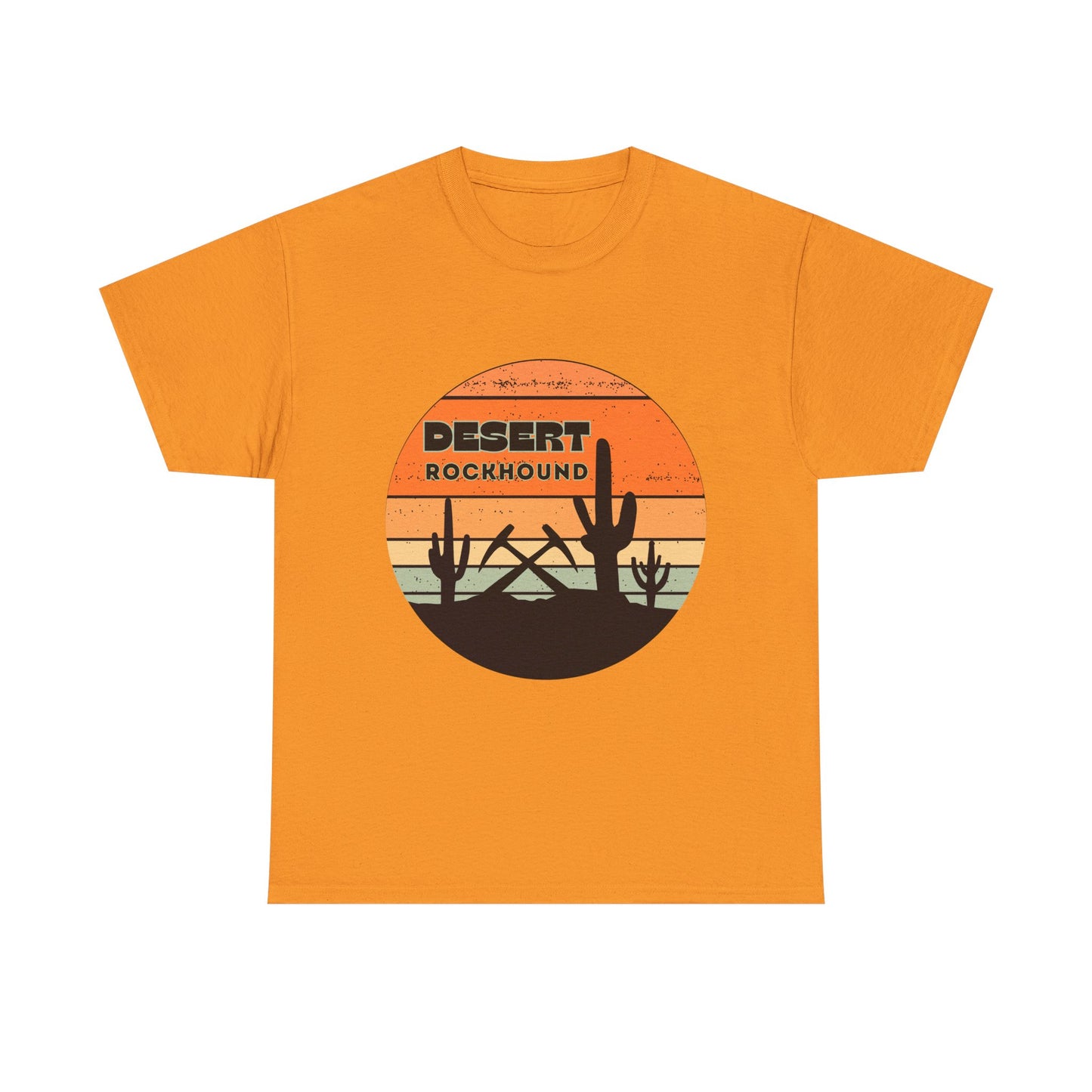 Desert Rockhound Unisex Heavy Cotton Tee Shirt - Perfect for Rock Lovers From Arizona, New Mexico, Utah, California, Texas