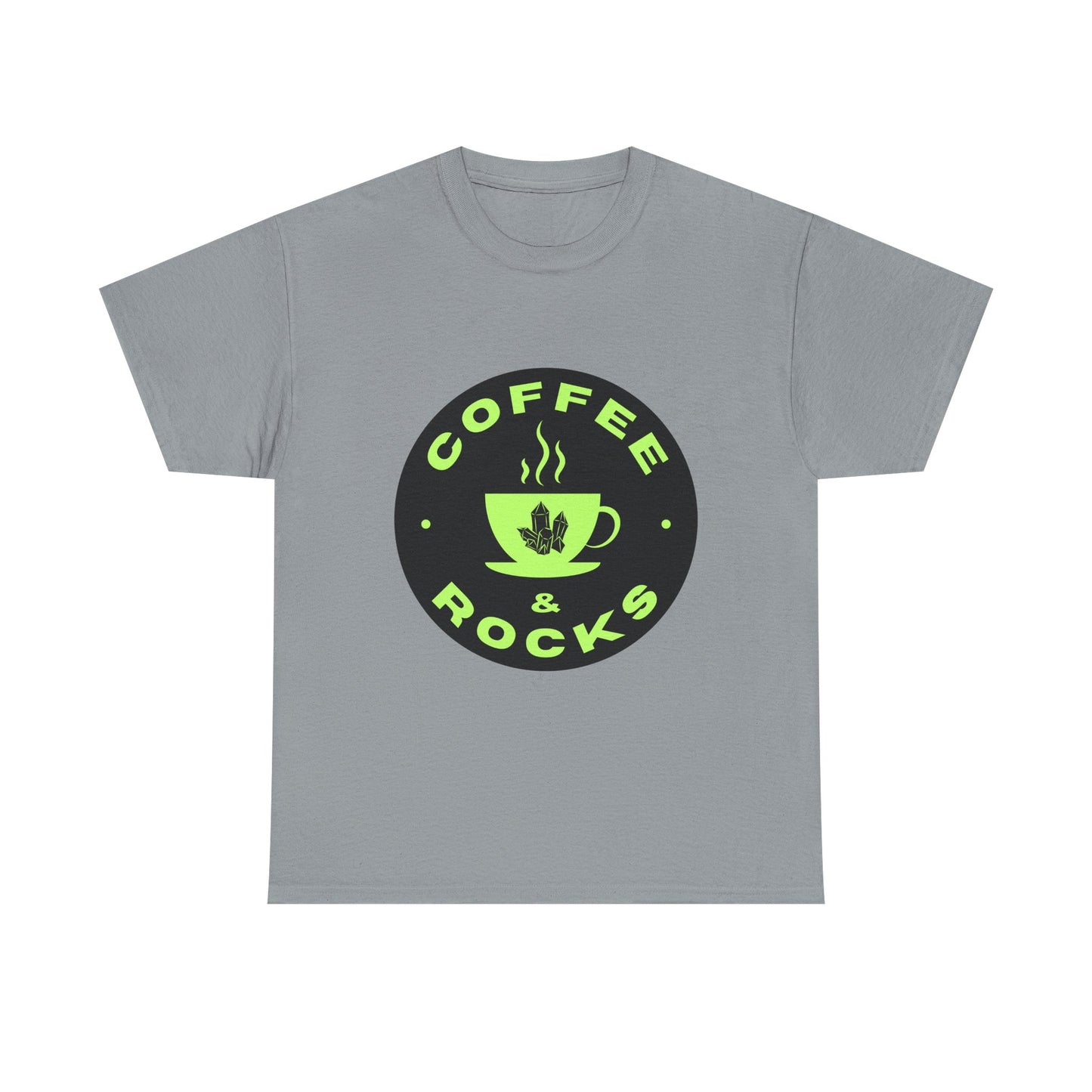 Coffee & Rocks Unisex Heavy Cotton Tee - Perfect Geology Shirt for Coffee Lovers