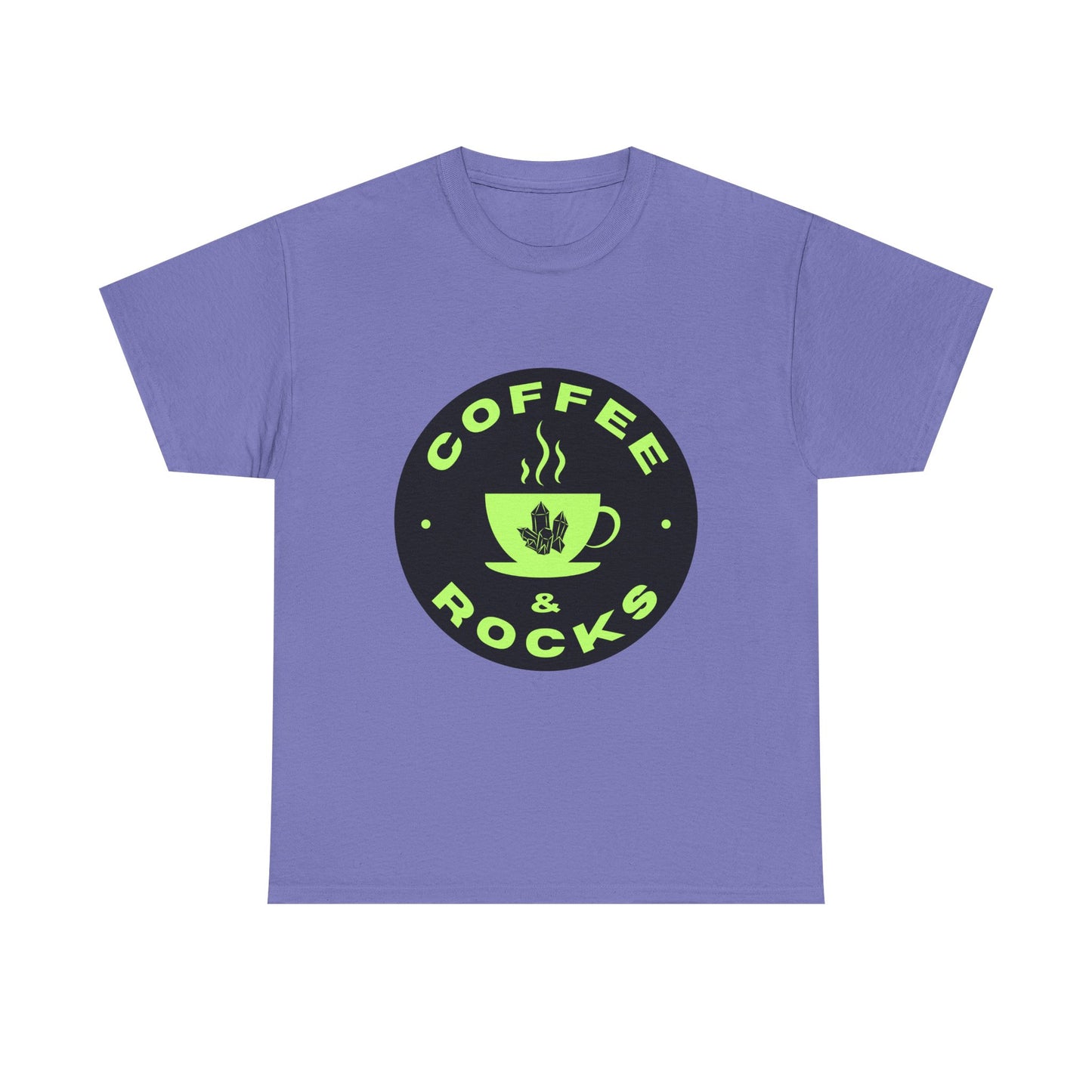 Coffee & Rocks Unisex Heavy Cotton Tee - Perfect Geology Shirt for Coffee Lovers