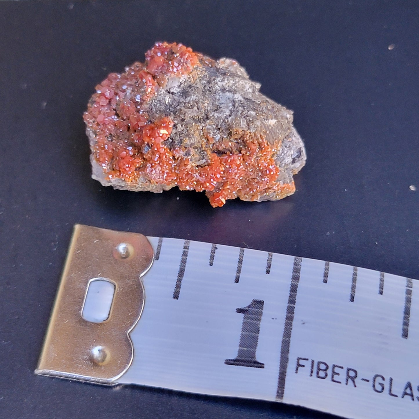 Arizona Vanadinite Rock | Red Crystals | La Paz County | Arizona | Raw Stone | 6.35g