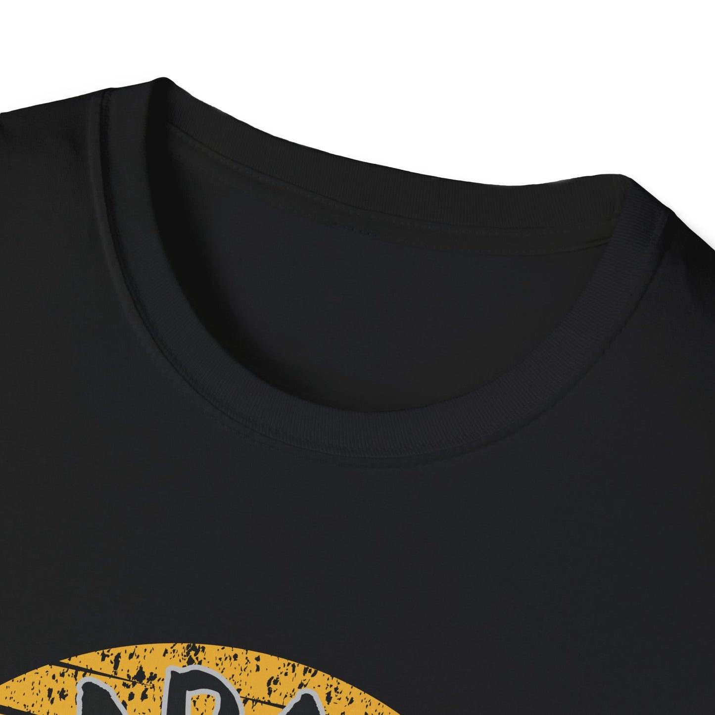 Badass Miner Geology Shirt - Rockhound Geologist with Pickaxe Unisex Softstyle T-Shirt