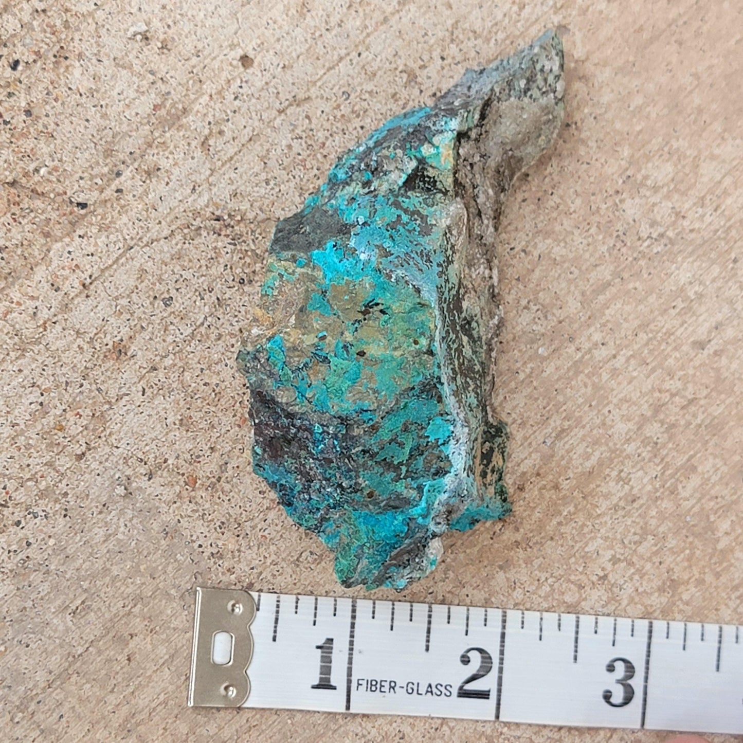 Blue and Green Chrysocolla Rock Specimen 119.69g | Copper Ore | Planet Mine | Arizona | Raw Stone