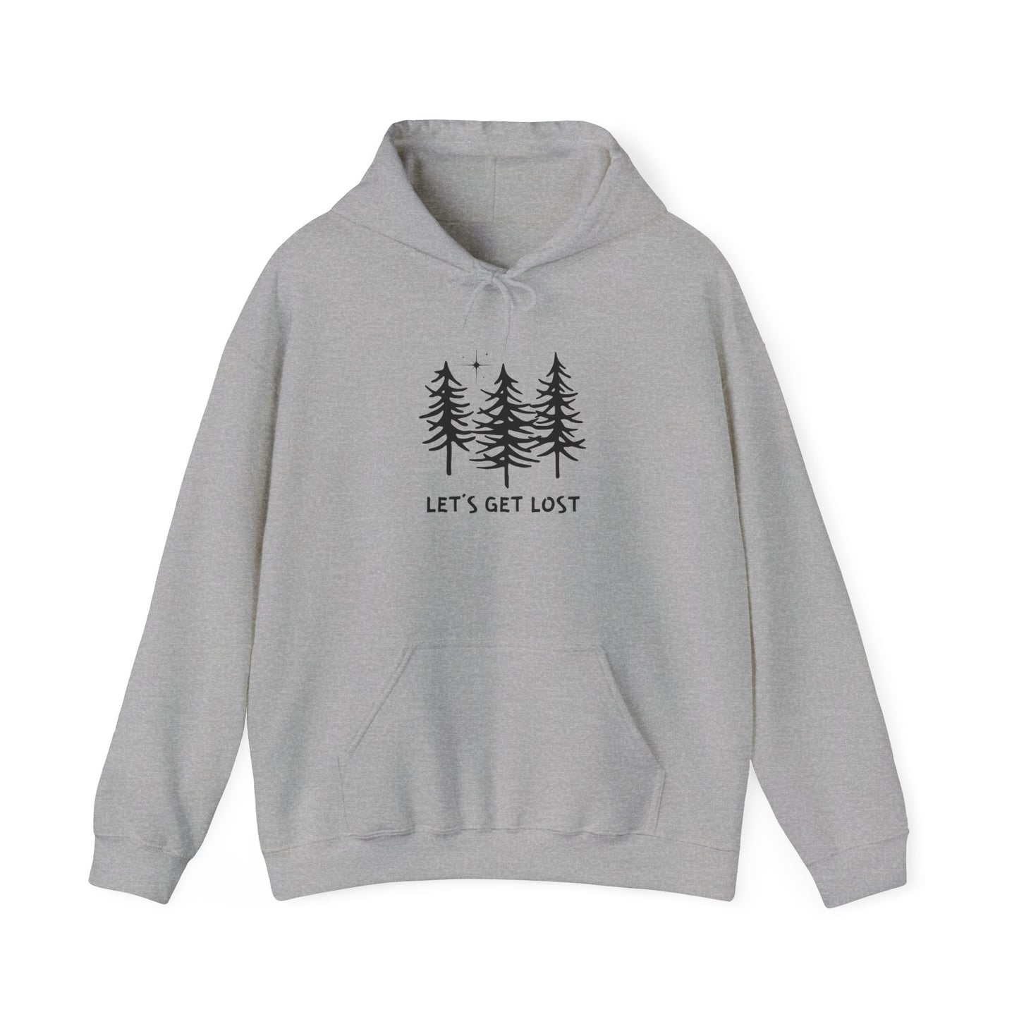 Let's Get Lost Unisex Hoodie - Adventure Inspired Hooded Sweatshirt for Nature Lovers