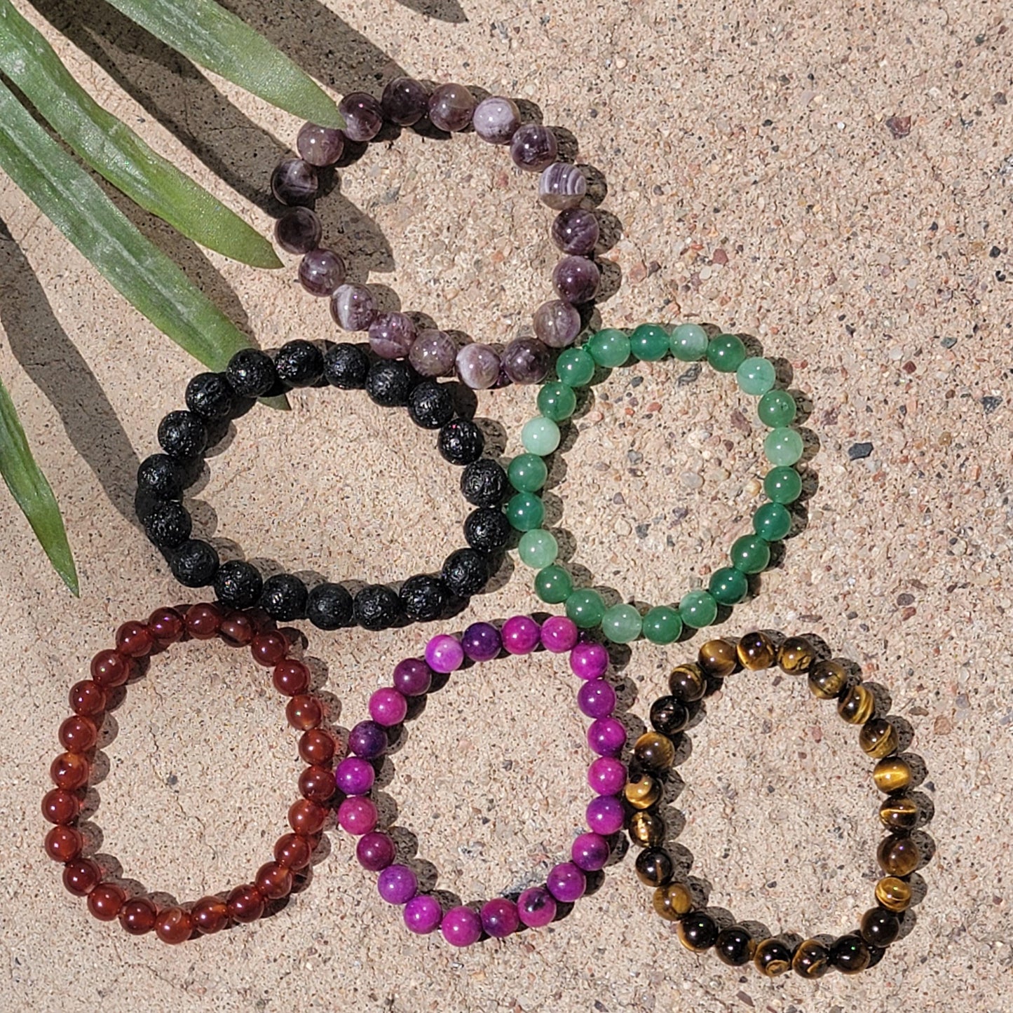 Energize Your Style with a Beaded Gemstone Bracelet - Tiger's Eye, Chevron Amethyst, Carnelian & More!