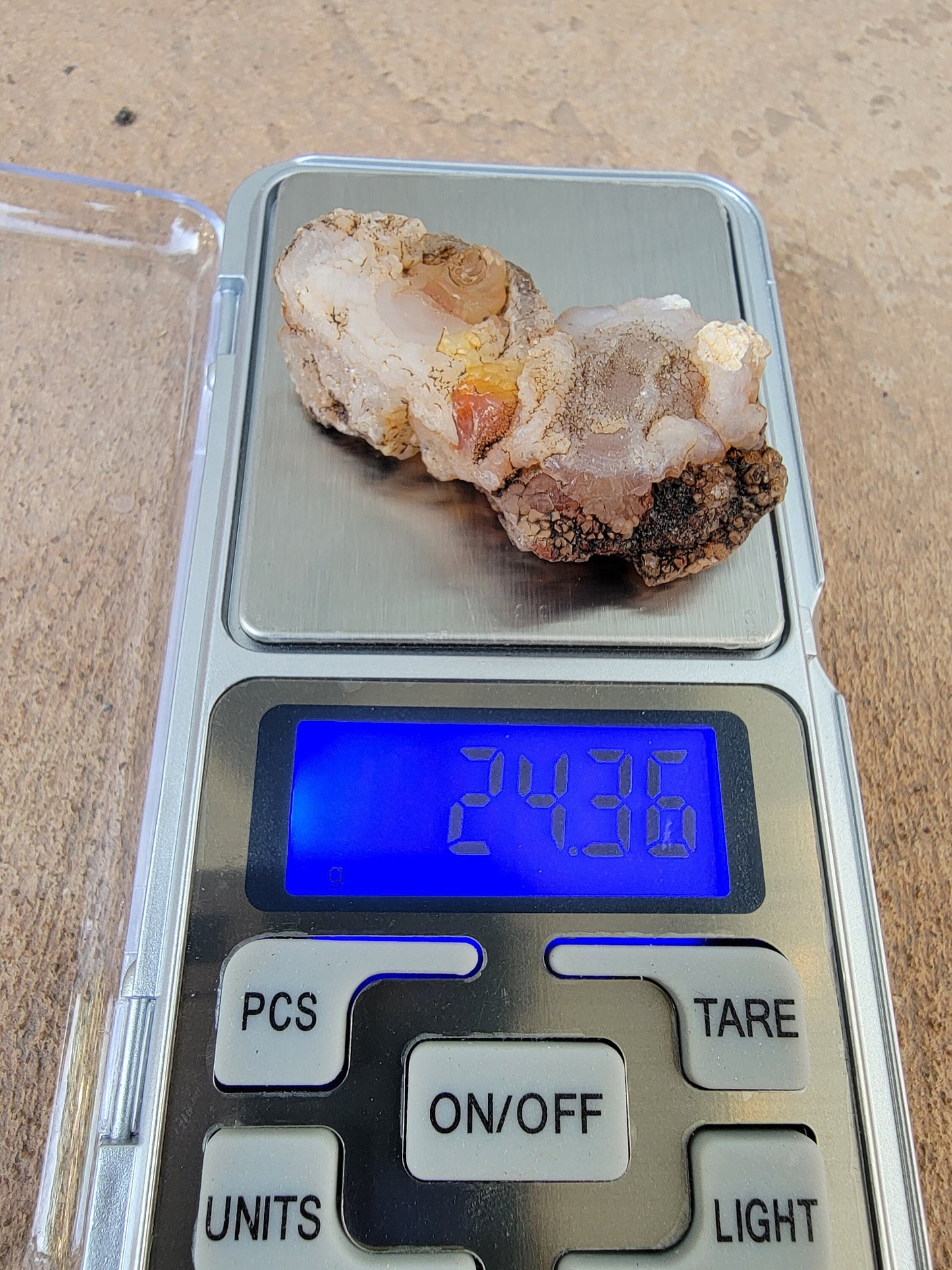 Unique Chalcedony Rock Specimen from California | Raw Stone | 24.36 grams