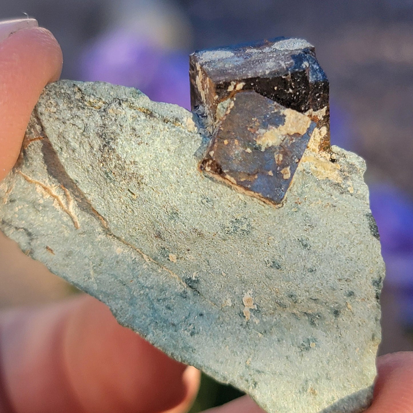 Twinned Limonite after Pyrite Cubes on Matrix from the Harquahala Mountains, Arizona | Pseudomorph Rock Specimen | 12 g | Geology Gift