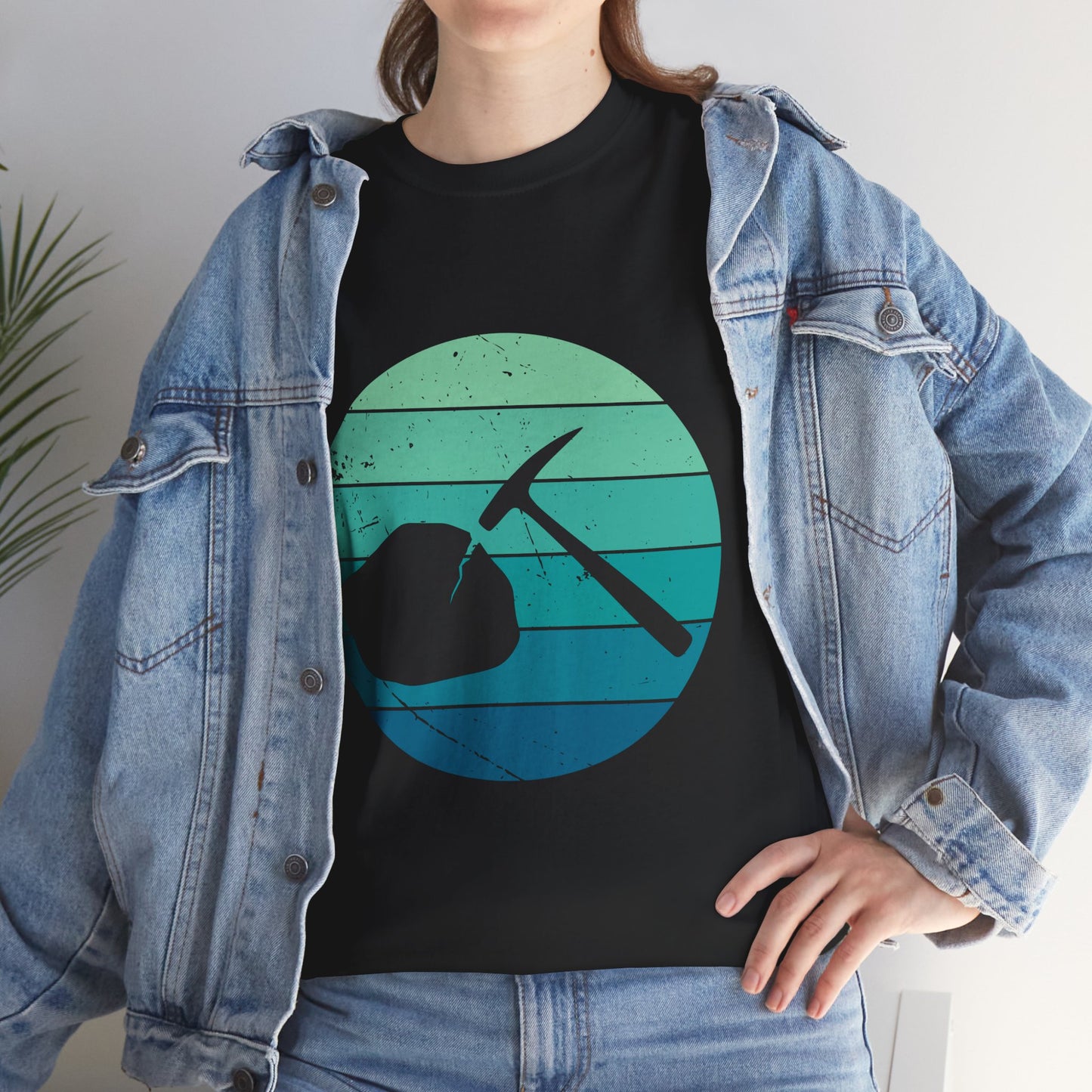 Vintage Style Mining Adventure Unisex Heavy Cotton Tee | Rockhounding T-Shirt | Gift for Geologist