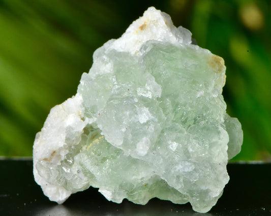 Green Fluorite Rock Specimen | Translucent Crystal with Quartz | 3 Clowns Pocket, Oatman, Arizona | Fluorescent Mineral | 37.6g