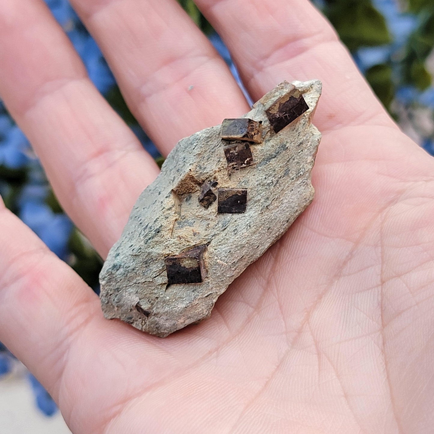 Limonite after Pyrite Cubes on Matrix from the Harquahala Mountains, Arizona | Pseudomorph Rock Specimen | 25.17g | Raw Stone | Geology Gift