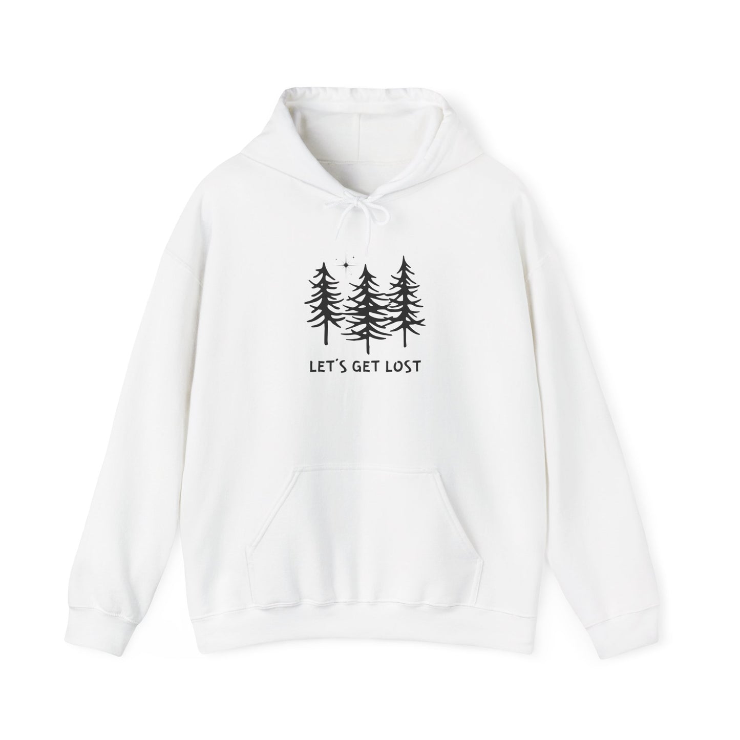 Let's Get Lost Unisex Hoodie - Adventure Inspired Hooded Sweatshirt for Nature Lovers