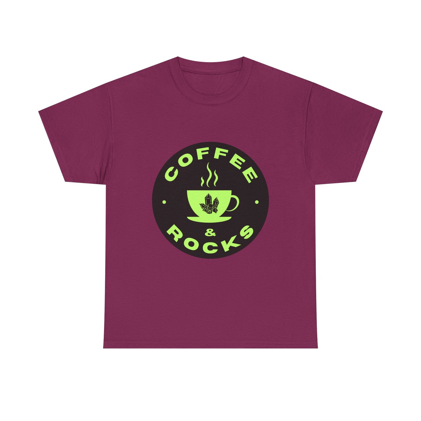 Coffee & Rocks Unisex Heavy Cotton Tee - Perfect Geology Shirt for Coffee Lovers