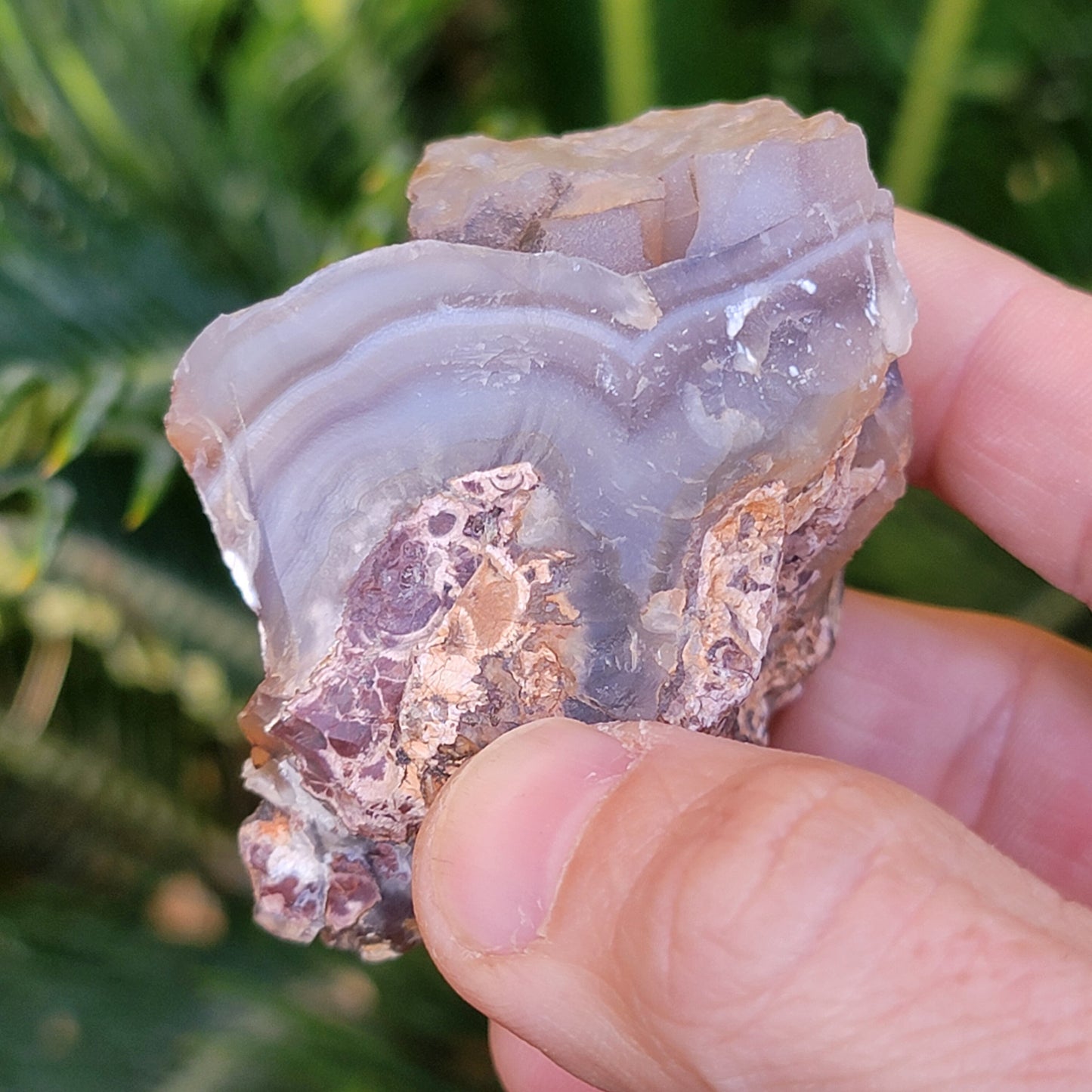 Unique Banded Agate from California | Raw Mineral Specimen | 109.12 grams