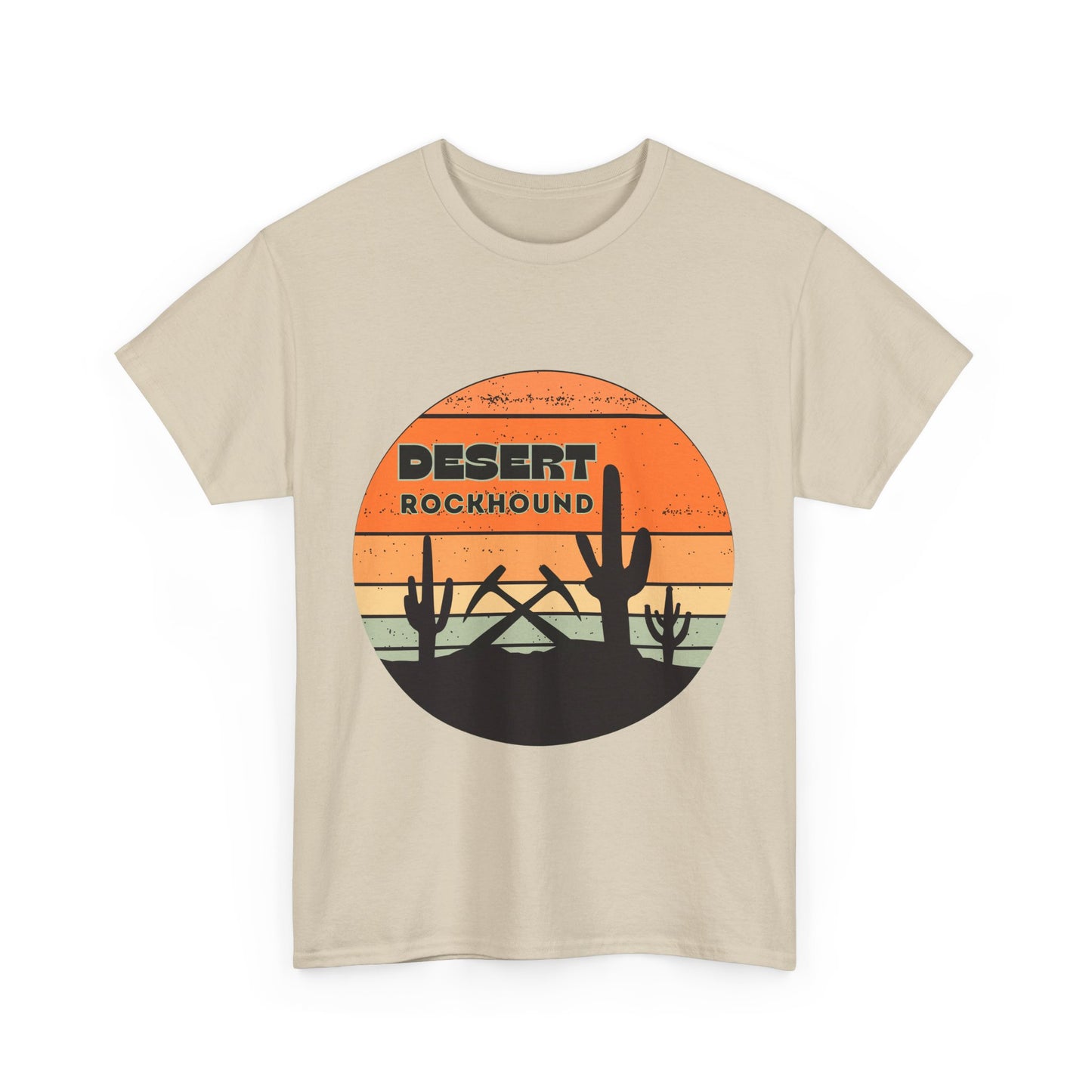 Desert Rockhound Unisex Heavy Cotton Tee Shirt - Perfect for Rock Lovers From Arizona, New Mexico, Utah, California, Texas