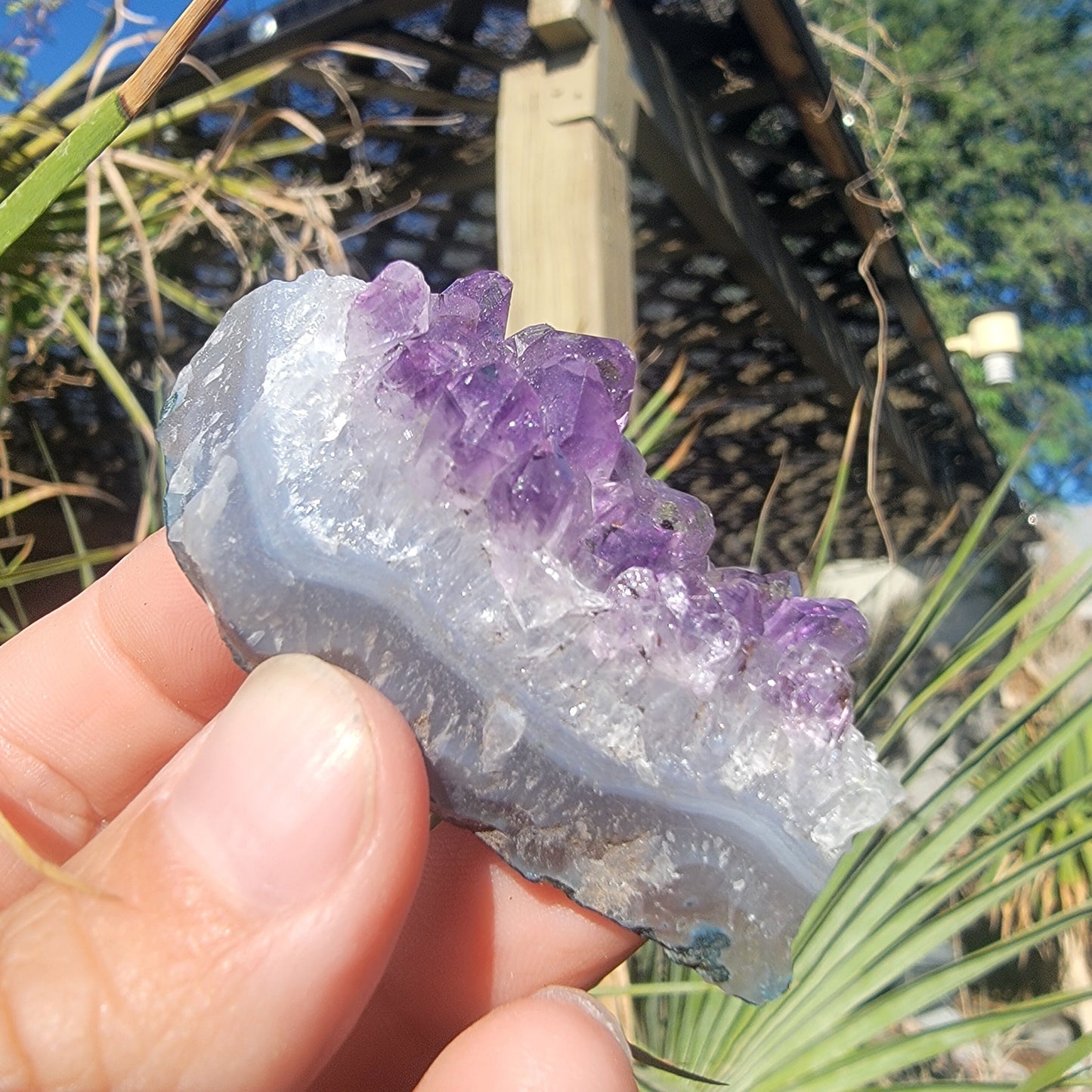 Amethyst Crystal Rock Specimen, Purple Quartz Display Sample from Brazil, 39.91 grams